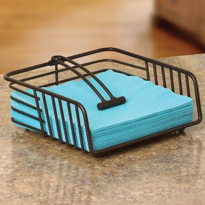 Slate Wire Napkin Caddy handcrafted Kitchenware by J.S. CRAFT