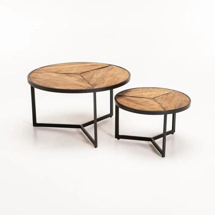 Contour Nesting Coffee Tables handcrafted Accent Furniture by J.S. CRAFT
