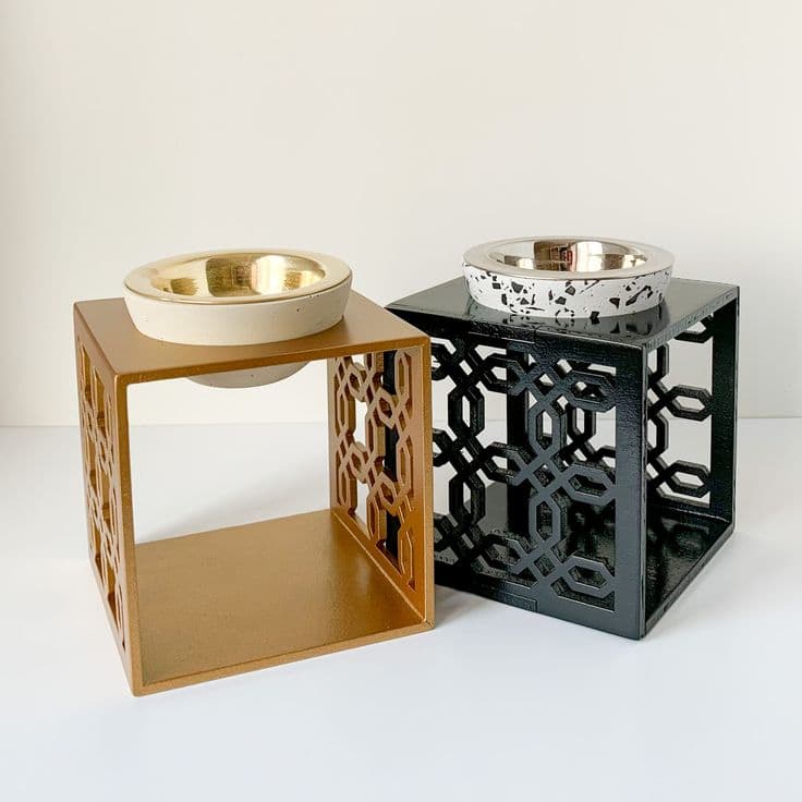 Dual Cube Side Tables handcrafted Accent Furniture by J.S. CRAFT
