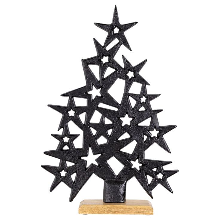 Star Cut Festive Tree Accent handcrafted Seasonal Decor by J.S. CRAFT