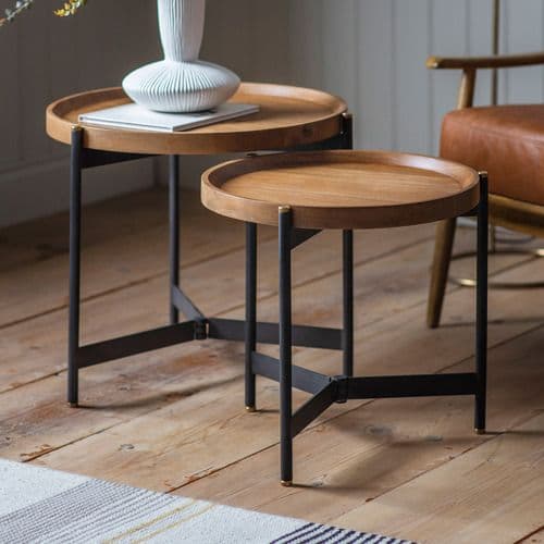 Studio Nesting Stool Tables handcrafted Accent Furniture by J.S. CRAFT