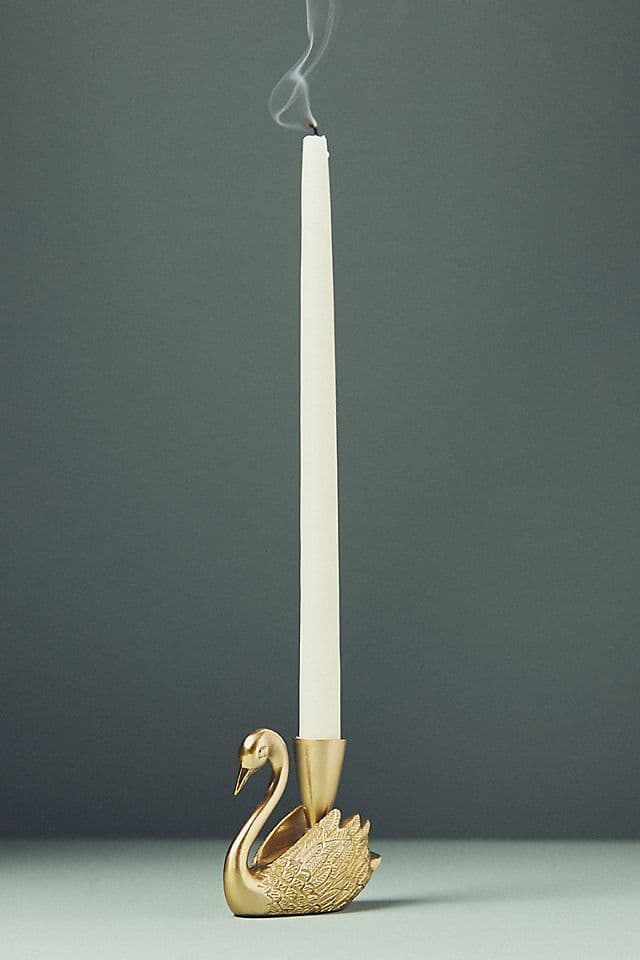 Swan Neck Taper Holder handcrafted Home Decor by J.S. CRAFT