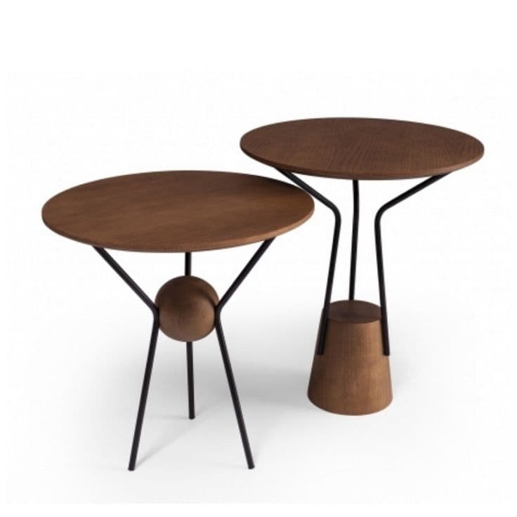 Trio Pebble Nesting Tables handcrafted Accent Furniture by J.S. CRAFT
