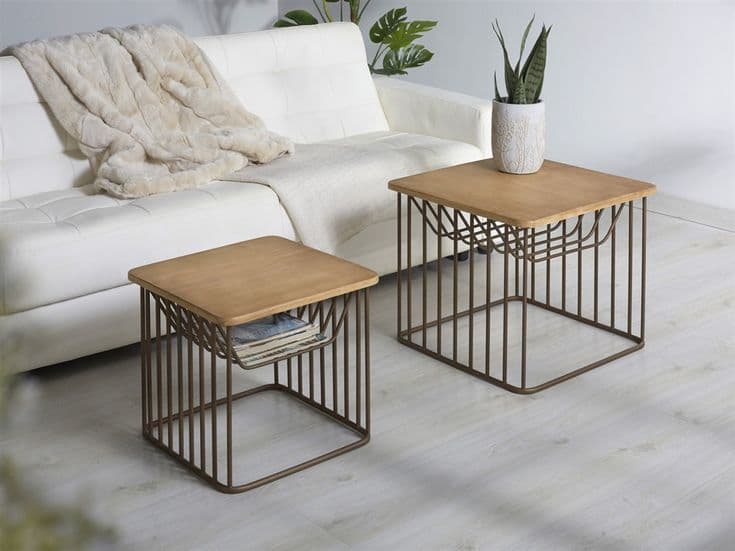 Urban Nesting Side Tables handcrafted Accent Furniture by J.S. CRAFT